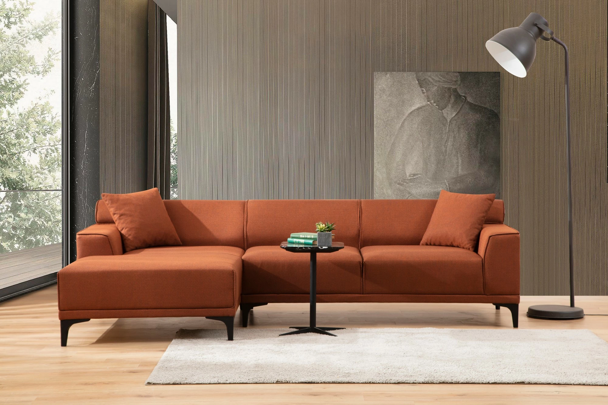 Këndare Petra L, portokalli, Atelier del Sofa - 1