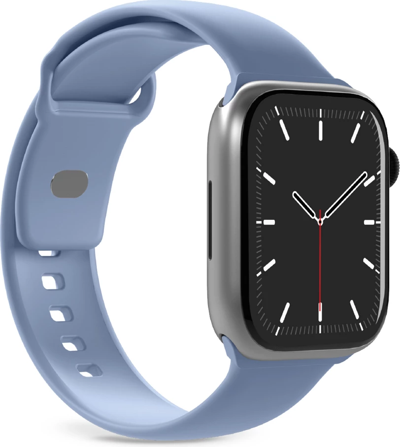 Rrip smartwatch Puro Icon për Apple Watch 44/45/46/49 mm, silikon, me tokëz, set 2 rripa, blu