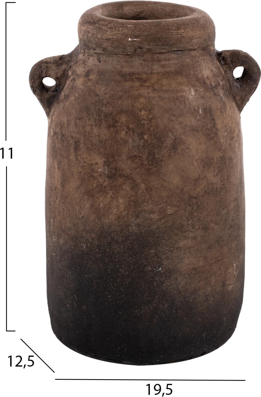 Vazo dekorative 3 copë FH7712 terrakota bezhë