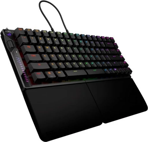 Tastierë gaming Asus ROG Falcata, 75%, RGB, wireless/wired, e zezë