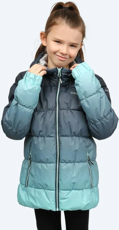 Jakne për fëmijë Icepeak, gri-turkeze