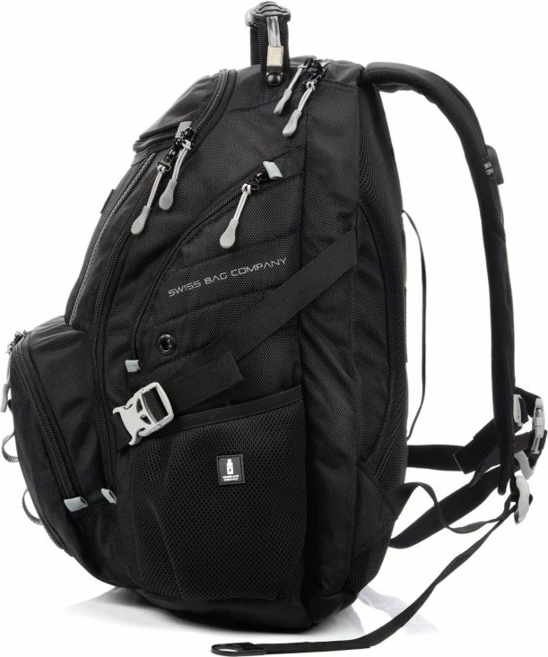 Çantë shpine Swissbags, unisex, e zezë