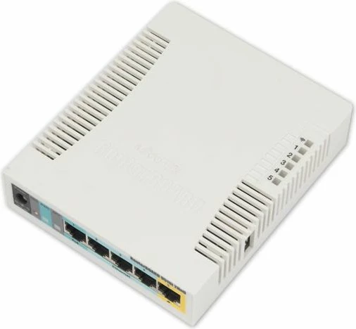 Access Point MIKROTIK RB951Ui-2HnD, 2.4GHz Wi‑Fi 4 300Mbps, 5x Ethernet, USB 2.0, PoE-out, i bardhë