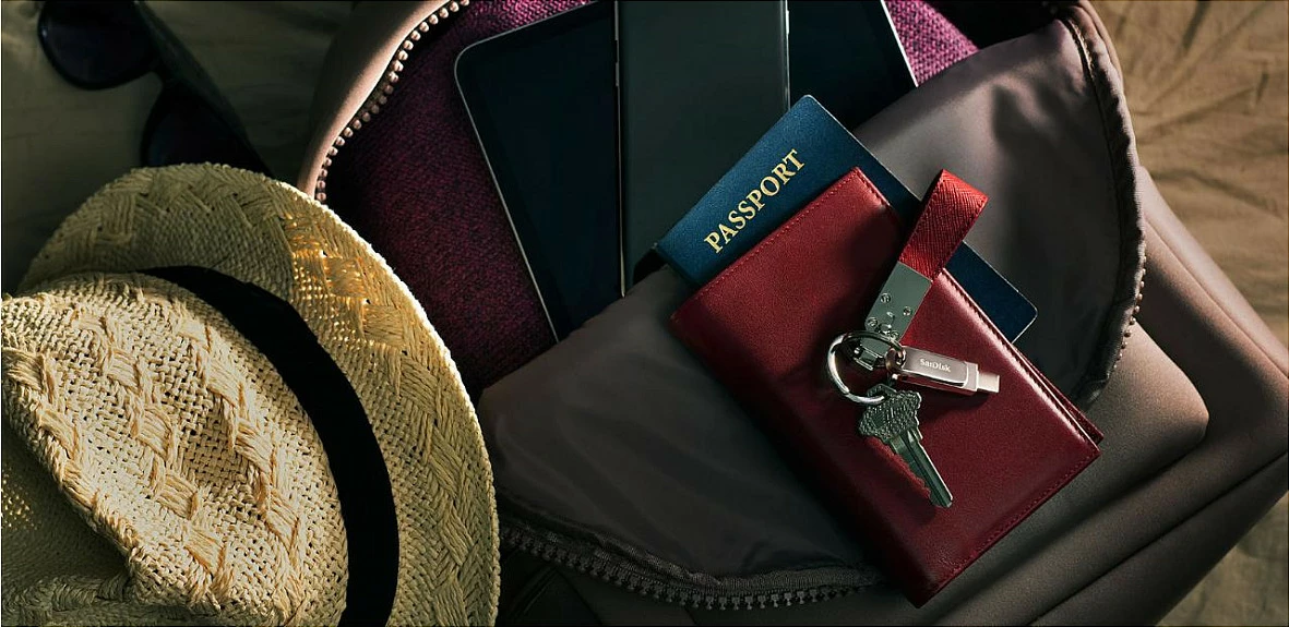 USB SanDisk Ultra Dual Drive Luxe, 64 GB, USB Type-A / USB Type-C, 3.2 Gen 1, 150 MB/s, Inox