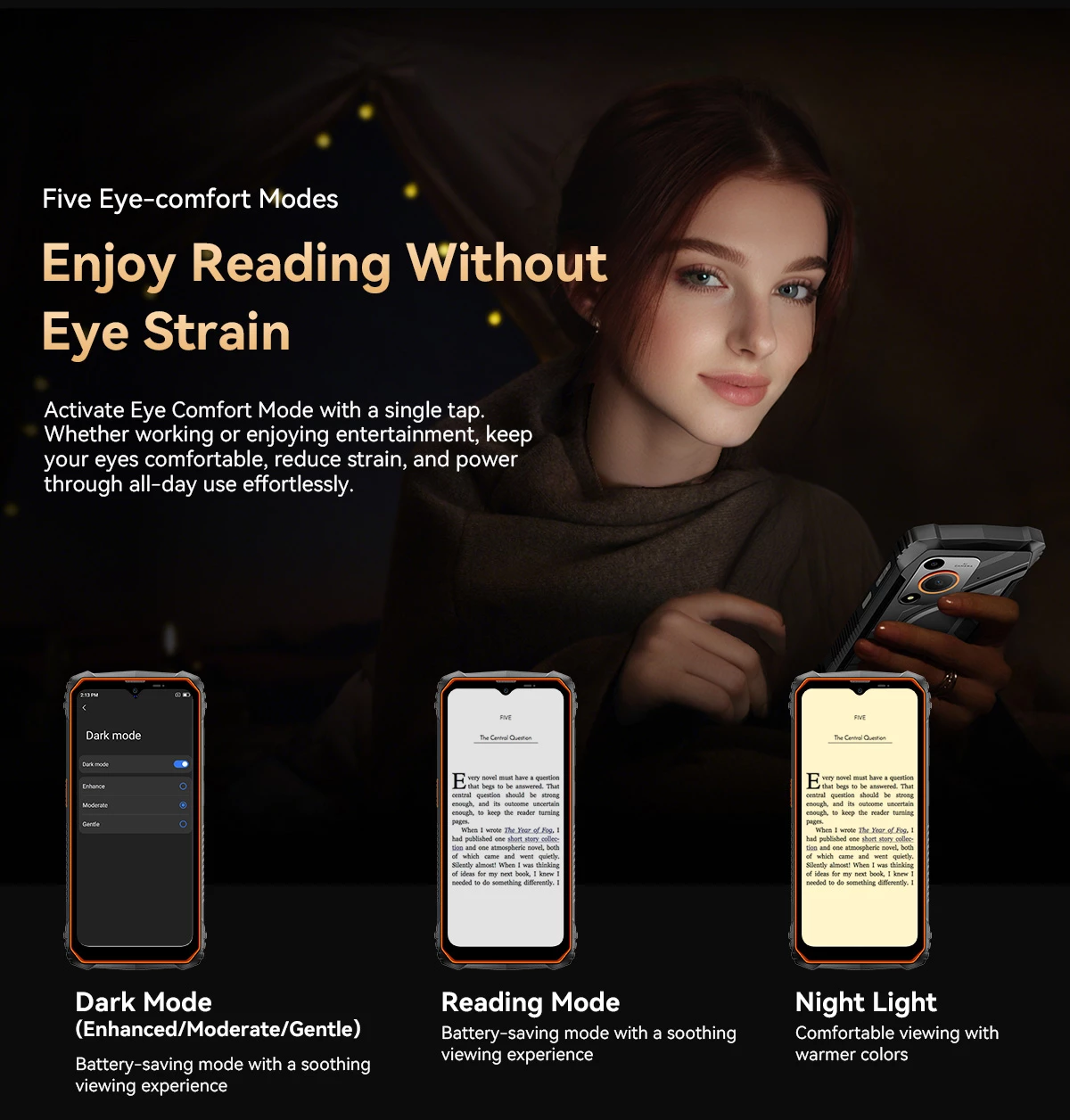 Celular Oscal Marine 1 4GB RAM 128GB 5100mAh IP68/IP69K MIL-STD-810H, portokalli