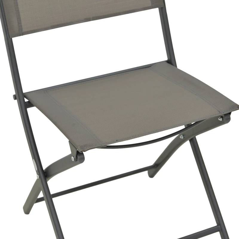 Karrige palosëse Jeve, metal-textilene, ngjyrë antracit, 46x51x81cm, set prej 4 copash