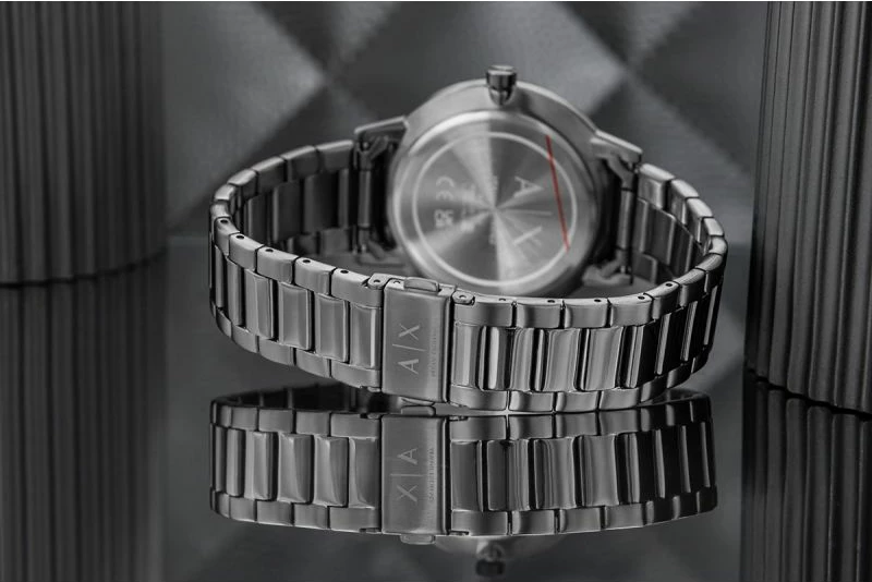 Orë dore për meshkuj Armani Exchange, titanium
