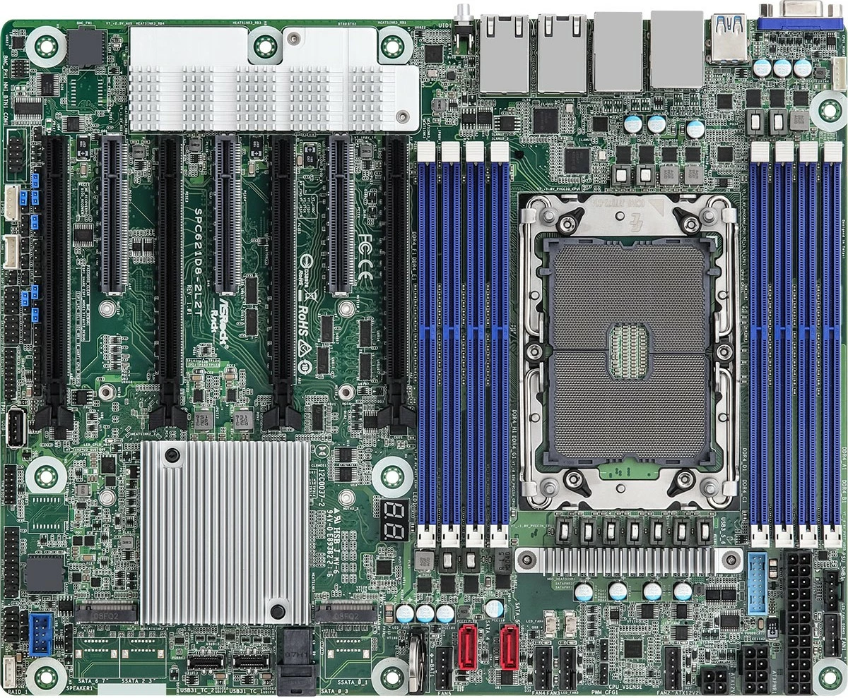 Pllakë amë ASRock SPC621D8-2L2T, ATX, Socket 4189, për server, 8x DIMM, 4x LAN