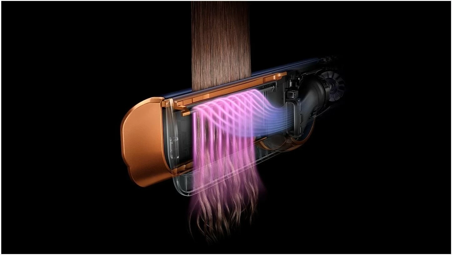 Drejtuese flokësh Dyson Airstrait, Prussian Blue/Copper