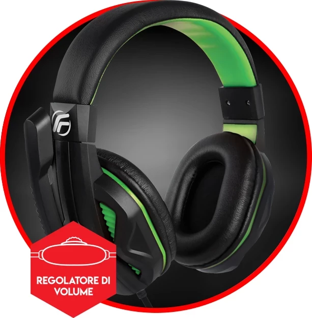 Kufje gaming Fenner PC13, Green