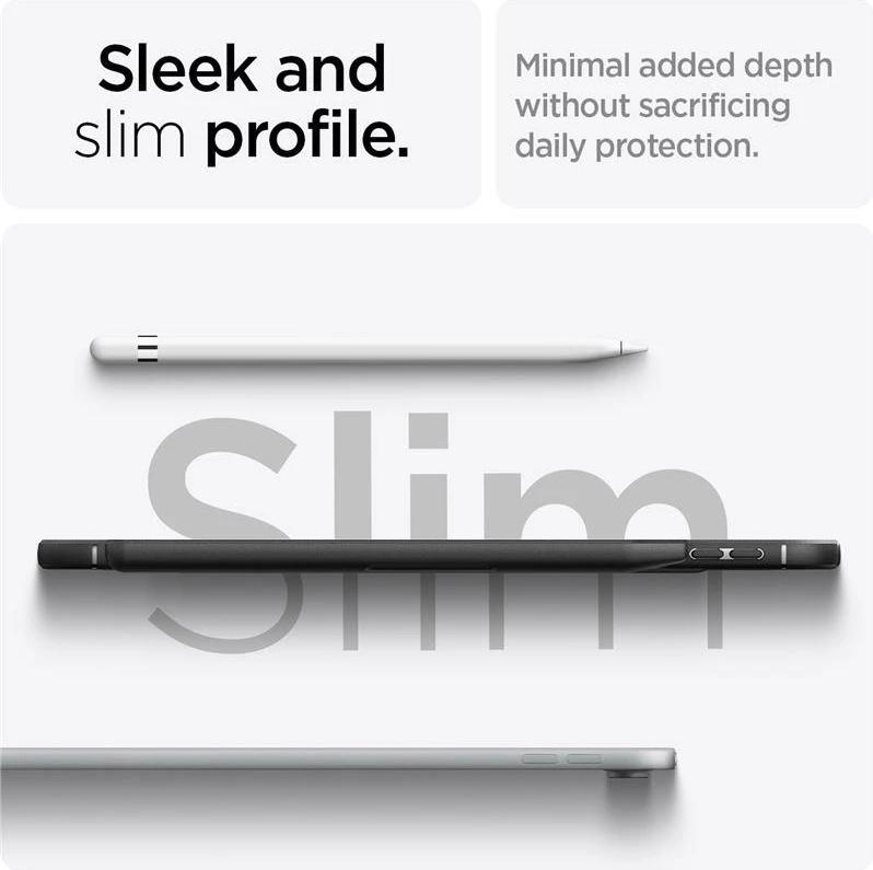 Mbështjellës për iPad Spigen Rugged Armor 22697-0, 10.9\" (iPad 10th Gen 2022), TPU, MIL-STD 810G, Matte Black