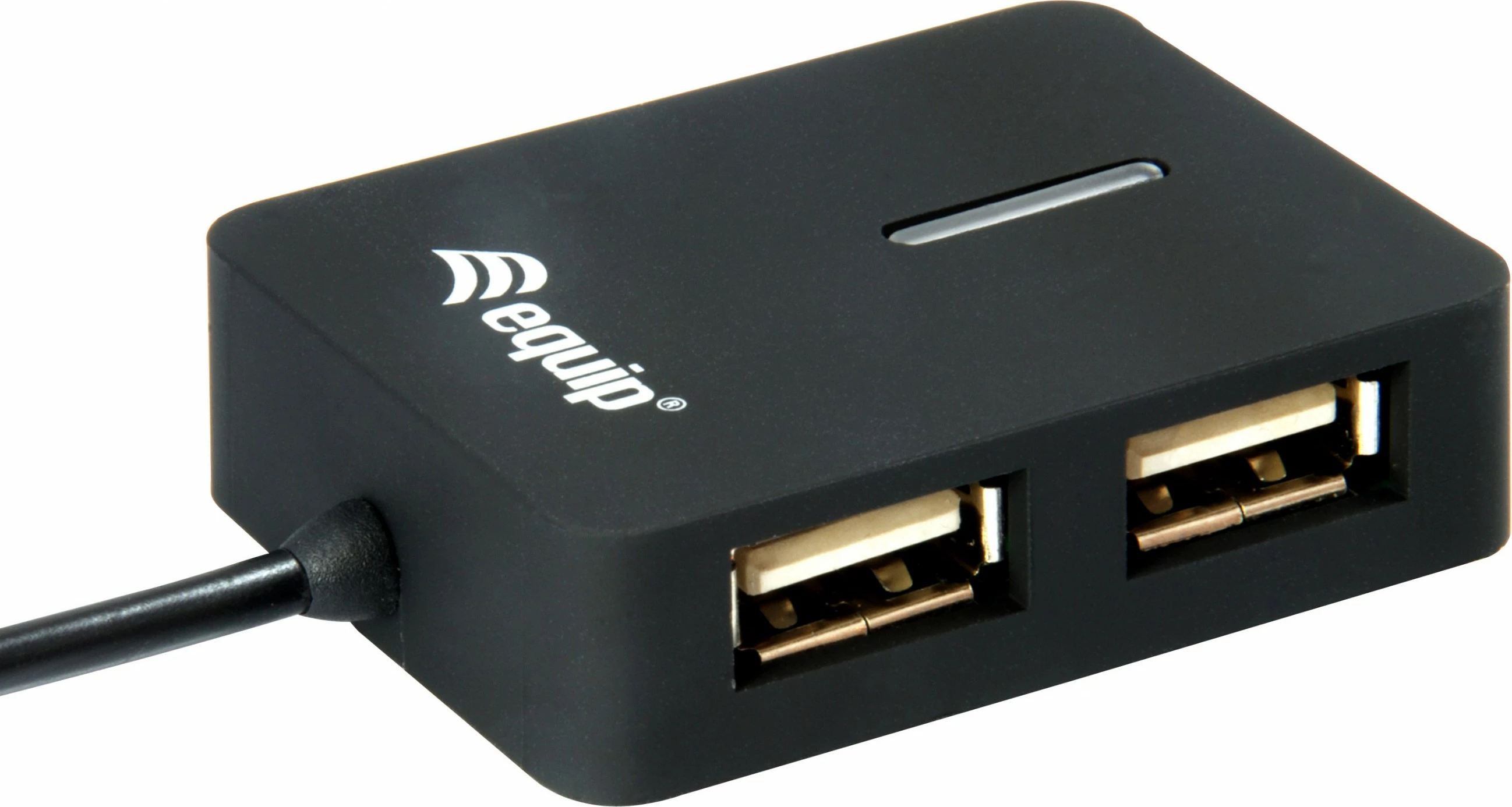 USB hub Equip 128952, 4 porta, USB 2.0, 480 Mbit/s, e zezë