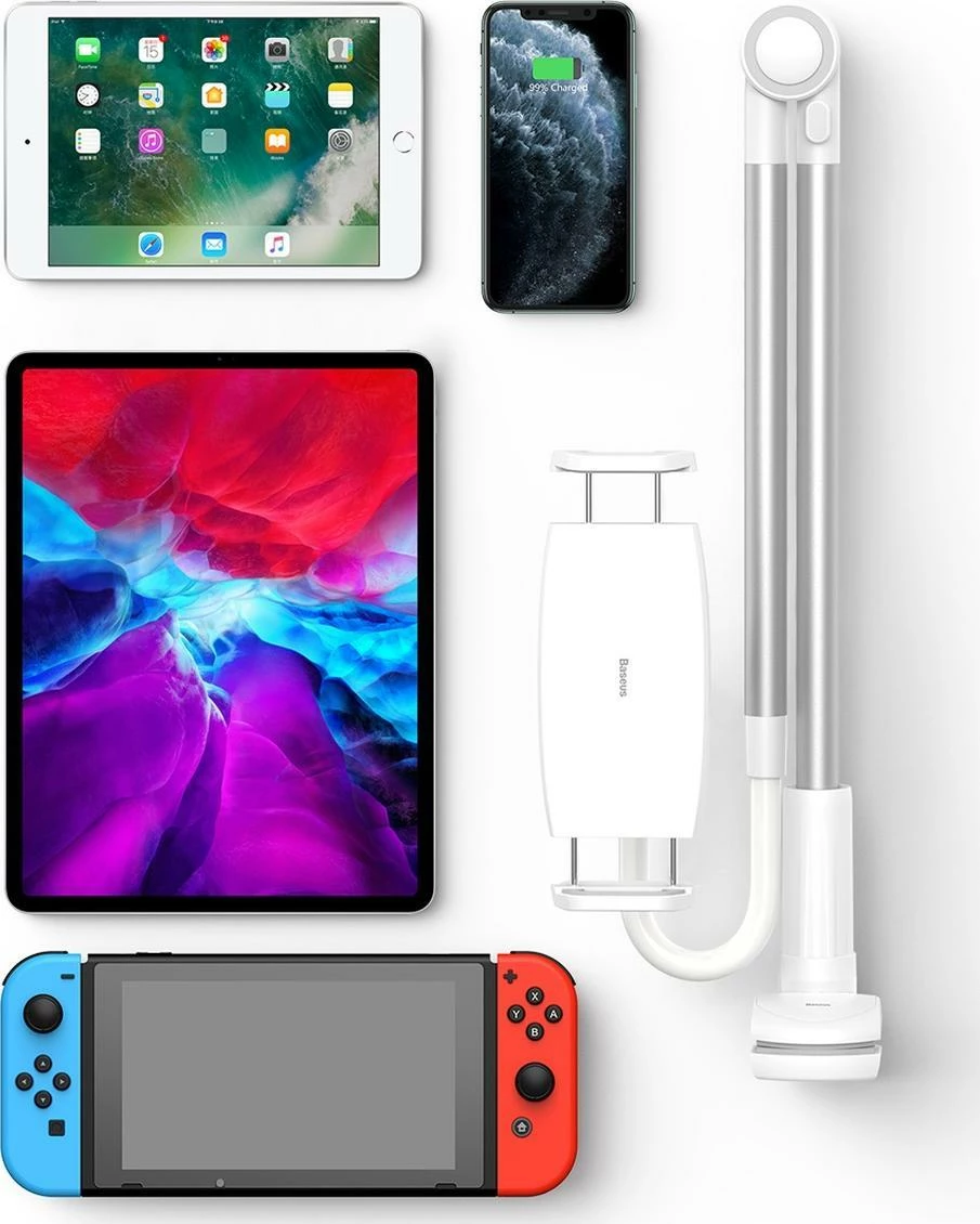 Mbajtëse universale për tablet/telefon Baseus Otaku LUZQ000013, 360° rrotullim & 180° rregullim, gri