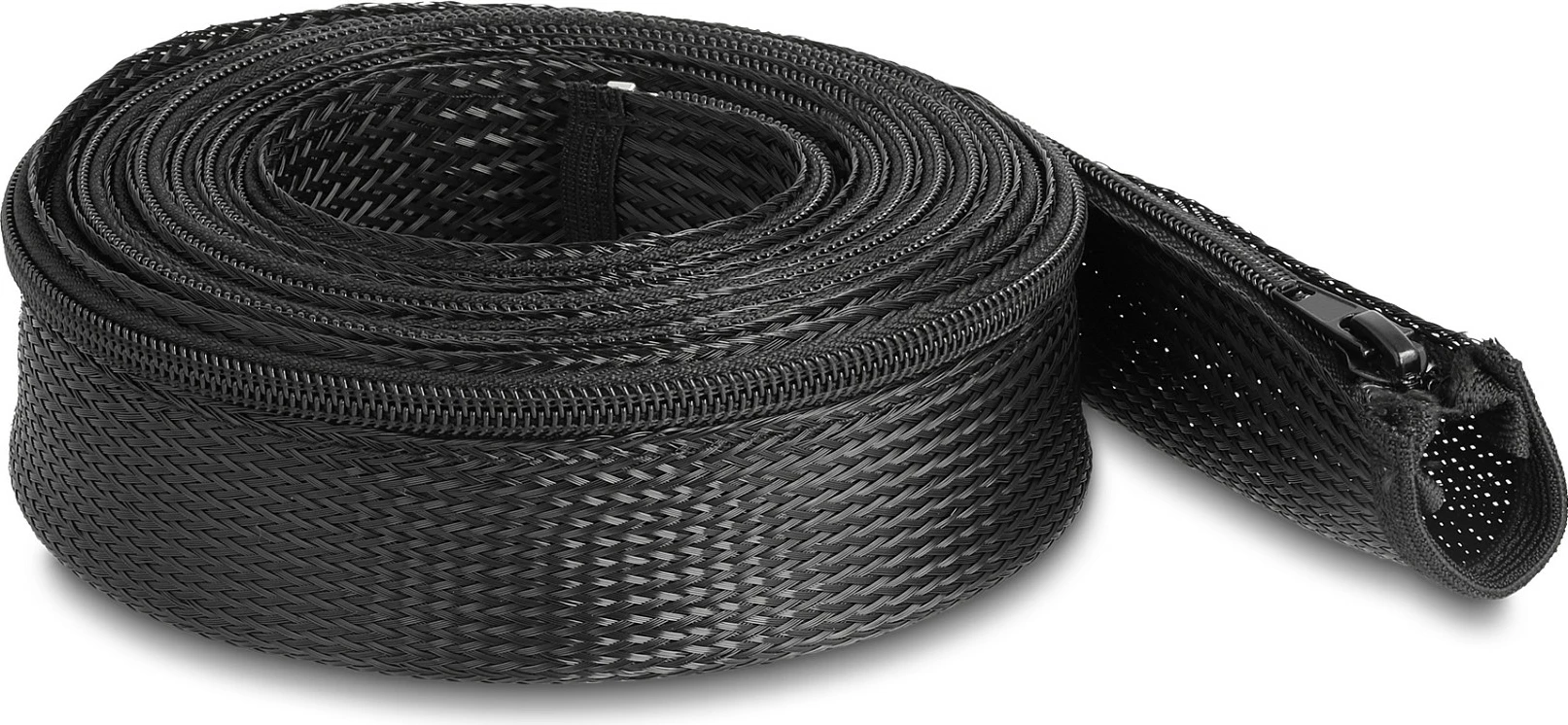 Mëngë gërshetuese për kabllo DeLOCK 3 m x 50 mm, me zinxhir, -50 deri 150°C, e zezë
