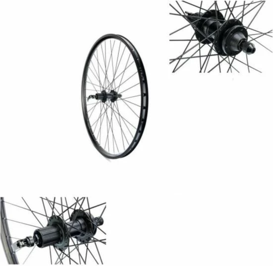 Rrotë e pasme biçiklete Yakimasport, e zezë