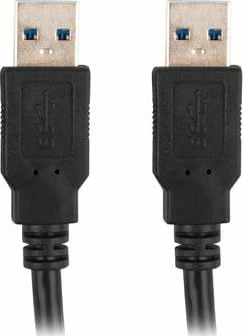 Kabllo USB Lanberg CA-USBA-30CU-0005-BK USB-A në USB-A 0.5 m USB 3.0, e zezë