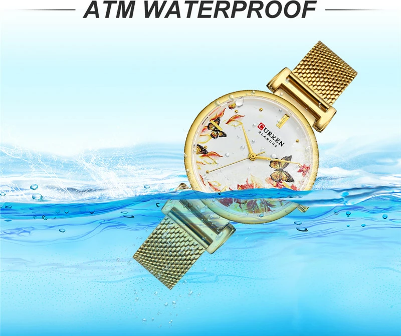 Orë dore për femra Curren 9053, e artë