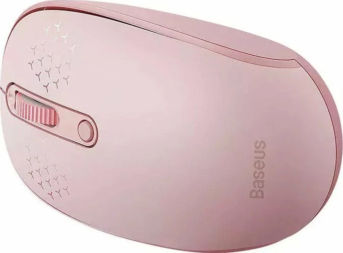 Maus Baseus F01B Tri-Mode, wireless, Bluetooth/2.4G, 1600 DPI, rozë