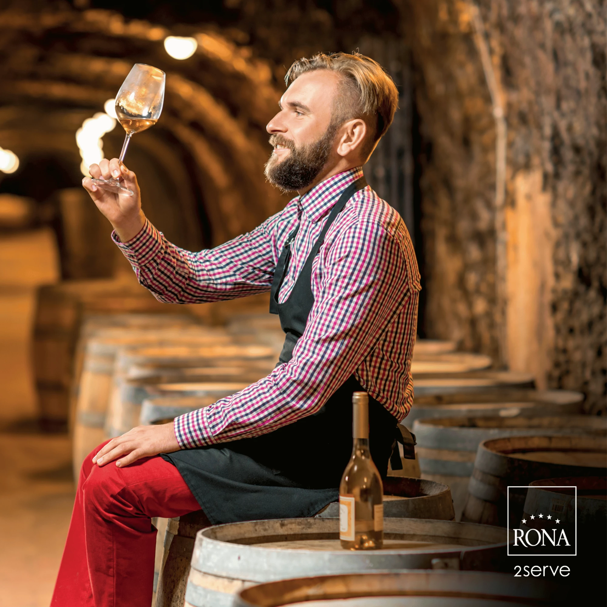 Gotë shampanje RONA Le Vin 260 ml, set 6 copë, transparente