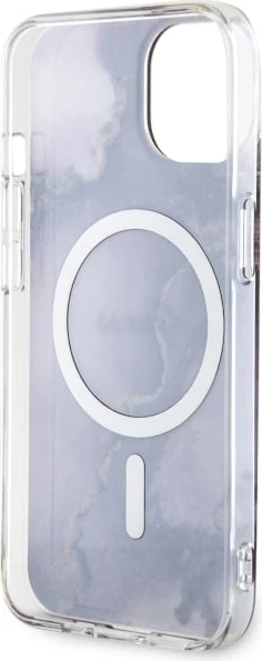 Mbështjellës Guess Golden Marble MagSafe për iPhone 14 6.1", vjollcë