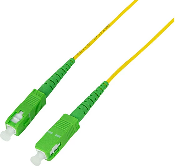 Kabllo fiber optike LogiLink OS2 SM G.657.A2, SC/APC-SC/APC, 15 m, e verdhë
