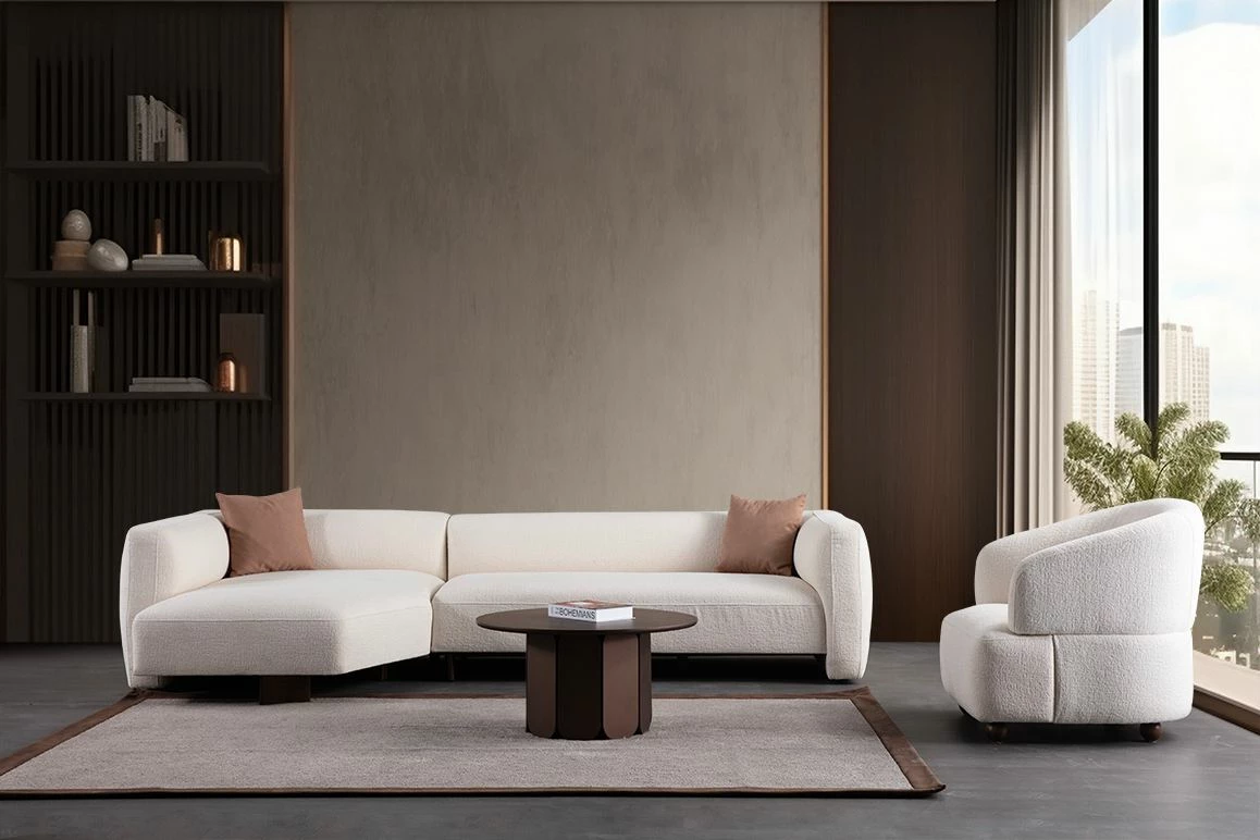 Karrige Wing Rena, Atelier del Sofa, e bardhë