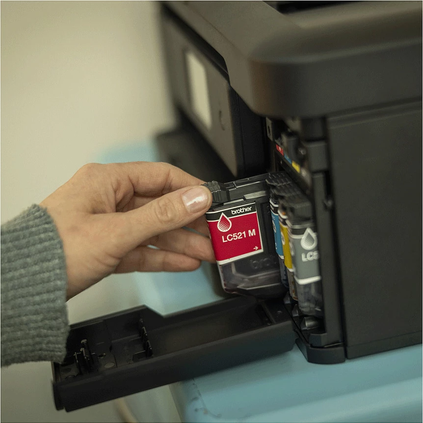 Printer multifunksional Brother DCP-J1460DW, inkjet me ngjyra, Wi‑Fi, duplex, A4, i zi