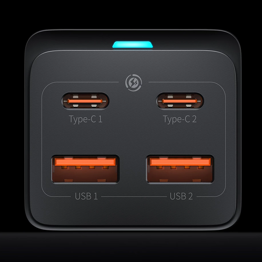 Karikues universal Baseus GaN3 Pro, 100W, 2x USB-C, 2x USB-A, i zi