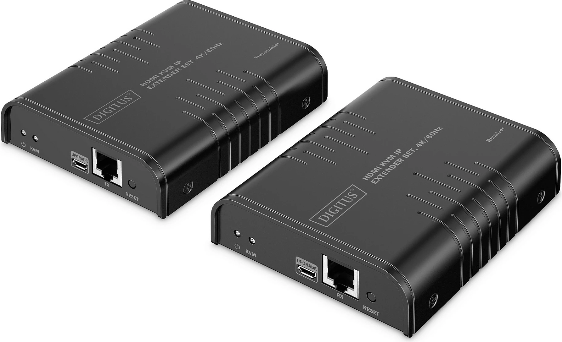 HDMI KVM Extender Set Digitus, 4K/60Hz, Cat6 deri 200 m, e zezë