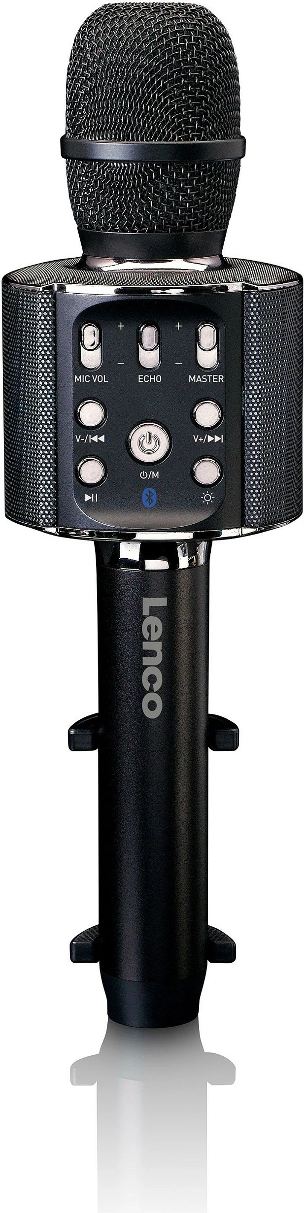 Mikrofon karaoke Lenco BMC-090, Bluetooth, altoparlant i integrum, i zi