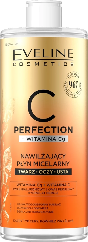 Ujë micelar për femra Eveline Cosmetics C-Perfection Moisturizing, 500ml