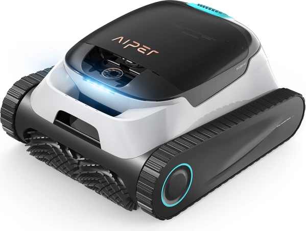 Robot pastrues pishine AIPER Scuba N1, me bateri 150 min, 300 LPM, kosh filtri 3.5L, bardhë/zi, paketë me karikues & aksesorë