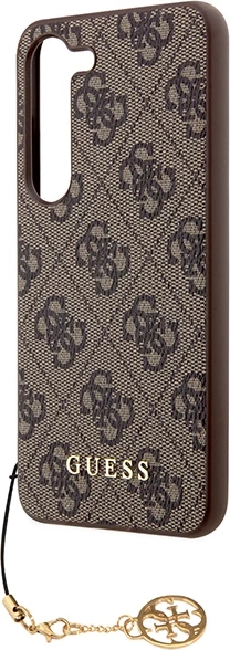Mbështjellës Guess 4G Charms Collection për Samsung Galaxy A35, Kafe