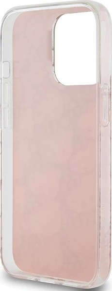 Mbështjellës Hello Kitty IML Gradient Electrop Crowded Kitty Head për iPhone 13 Pro Max, Rozë