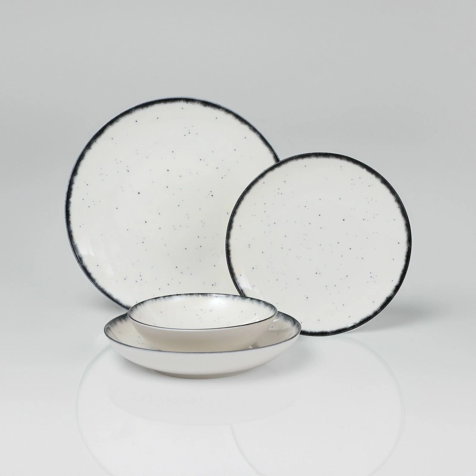 Set enësh për drekë, porcelan, 24 copë, Hermia, GBSATN24KY458SYH