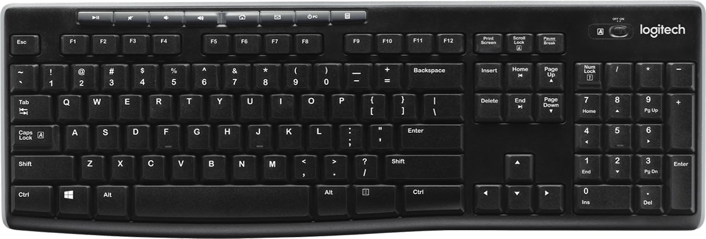 Tastierë Logitech K270, Wireless, RF, QWERTY, Ngjyrë e zezë