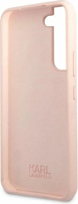 Hardcase Karl Lagerfeld KLHCS22MSSKCI për Samsung Galaxy S22+, rozë e çelët