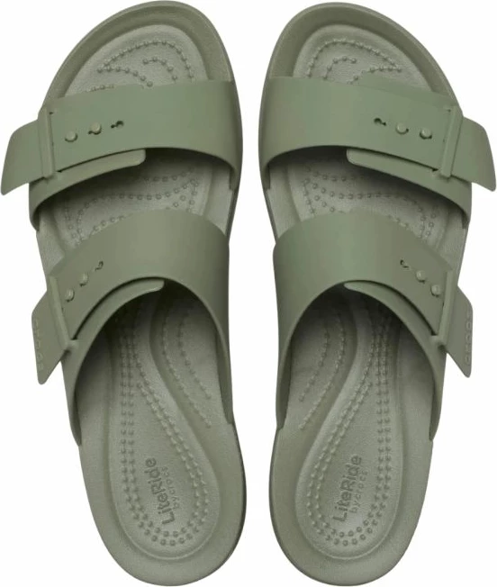 Shlapa për femra Crocs Brooklyn Buckle Low, të gjelbra [Madhësia: 37 - 38]