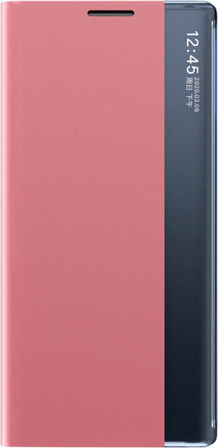 Mbështjellës Hurtel për Samsung Galaxy A03s, me kapak dhe mbajtës, Rozë