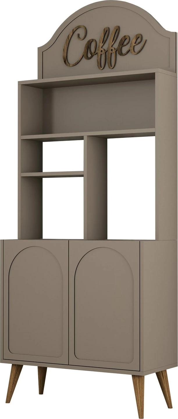 Dollap për kafe, ngjyrë Atlas dhe arre, Skye Decor, 81.3x201x35cm