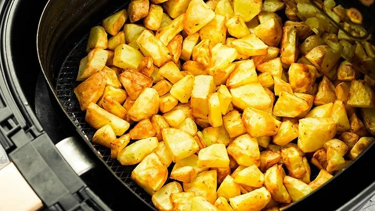 Fritezë me ajër të nxehtë AIWA KUMADAI AFR-8000, 8L, 1800W, 12 programe, inox/zezë