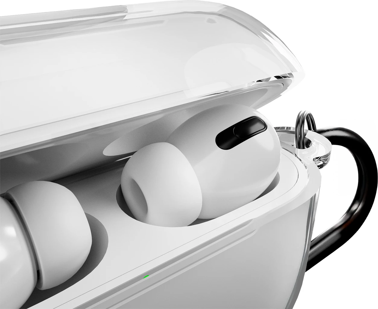 Mbështjellës për AirPods Pro 3 Puro 0.3 Nude, TPU, me karabinë, transparent