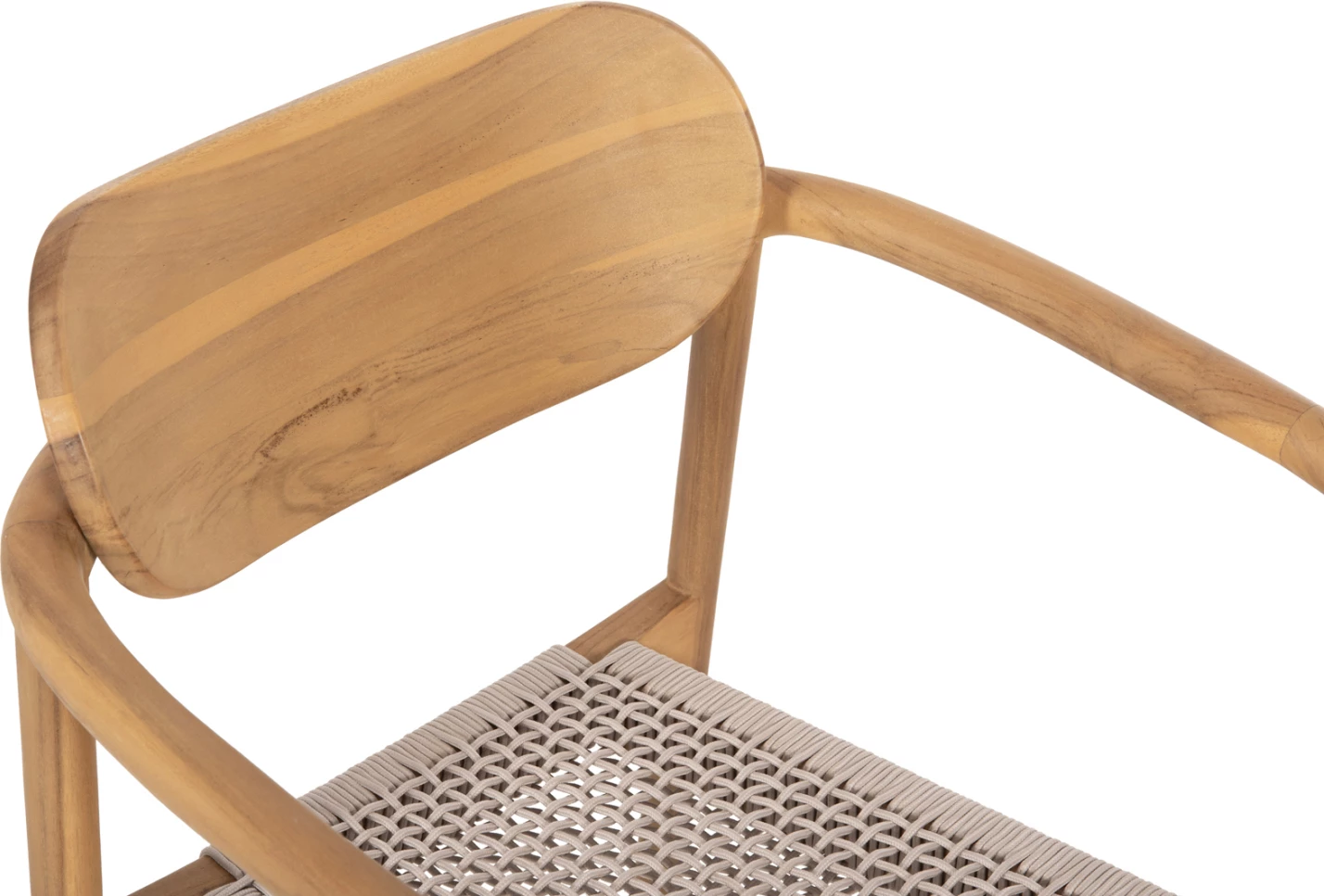 Karrige OSLO FH9636.07 dru tik natyral & litar bezhë 55x54x80H cm