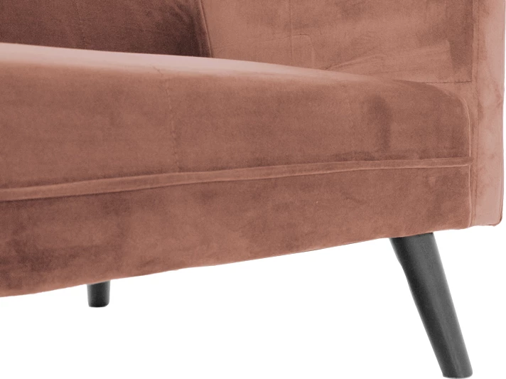 Divan-krevat Dream me tabure kadife ngjyrë mollë e kalbur 209x157x80m