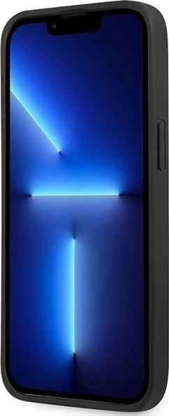 Mbështjellës BMW Leather Embossed për iPhone 13 Pro / iPhone 13, e zezë