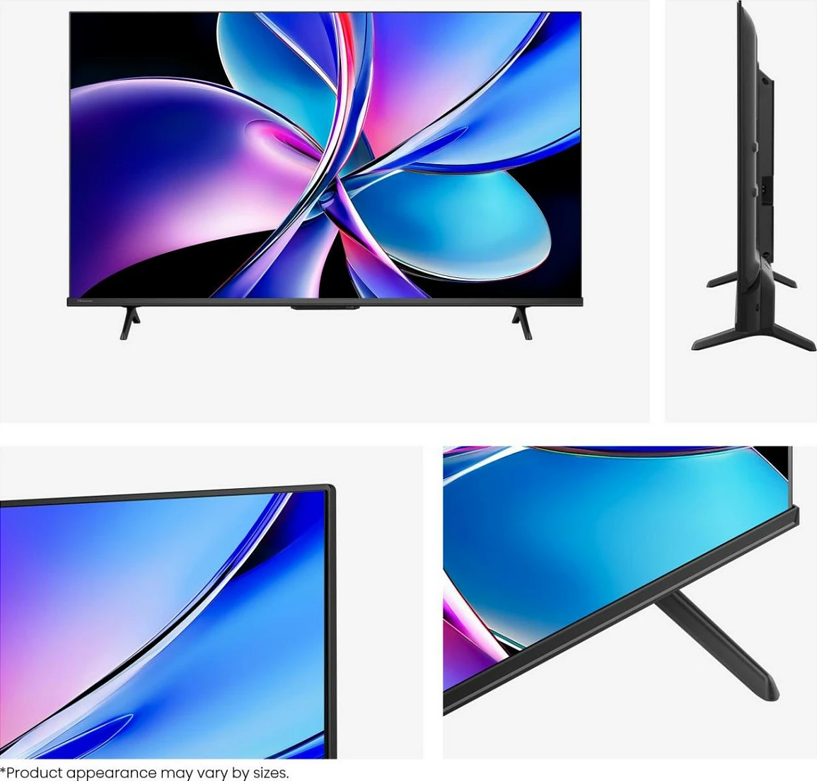 Smart TV Hisense 43E77Q PRO, 43", 4K QLED, 144Hz, Wi‑Fi, e zezë
