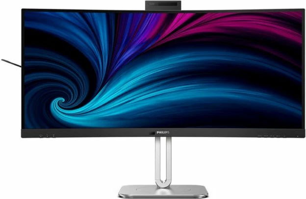 Monitor PHILIPS 34B2U6603CH 34\" VA WQHD 120Hz i lakuar, Thunderbolt 4, PD 100W, kamerë 5MP, KVM