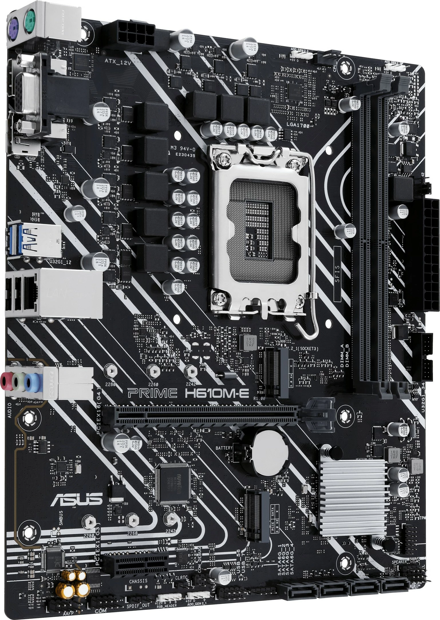 Pllakë amë ASUS PRIME H610M-E-CSM, Intel, LGA 1700, DDR5, 96 GB
