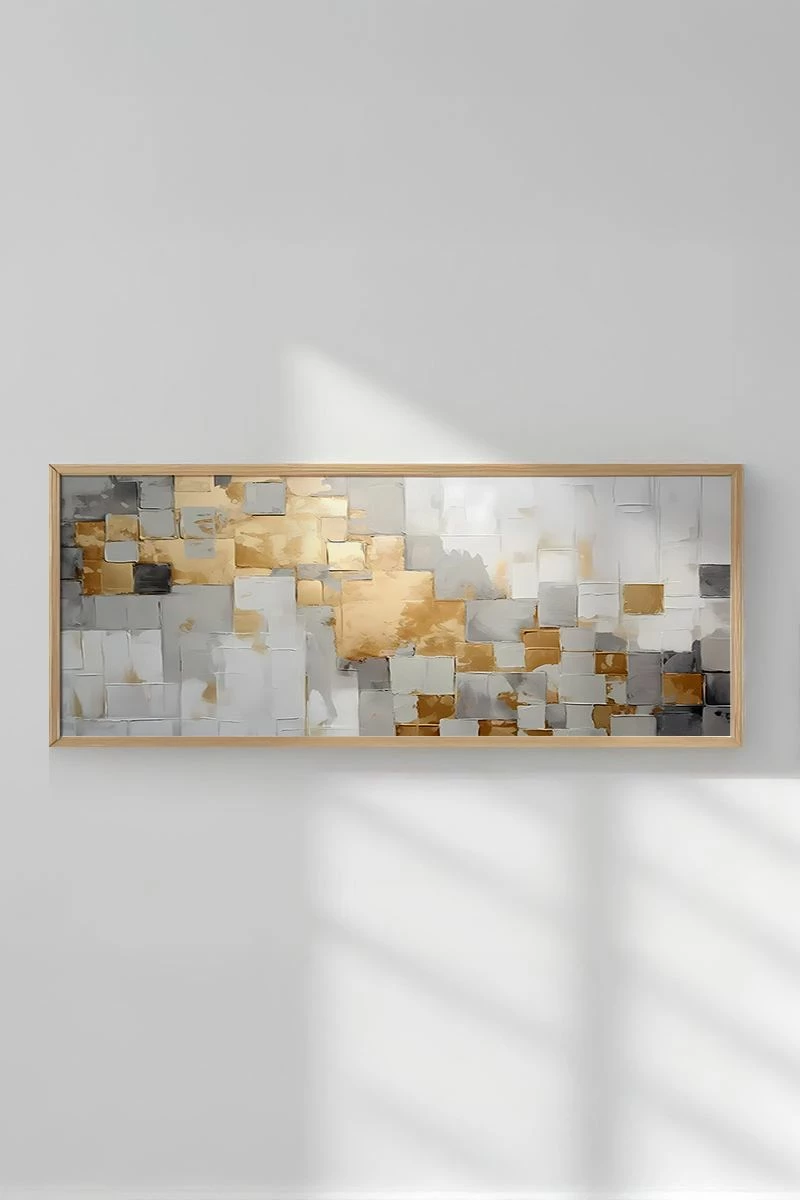Pikturë dekorative me kornizë, Wallity, Artsmdfyty17-50120, shumëngjyrëshe, 50x120cm