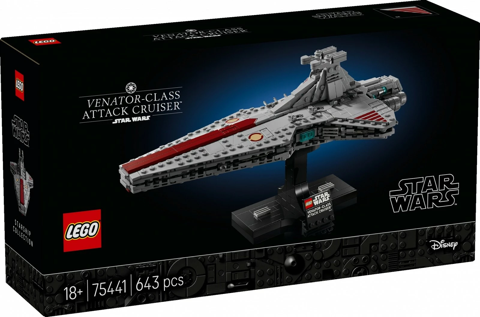 Set ndërtimi LEGO Star Wars 75441 Venator-class Star Destroyer 643 pjesë 18+